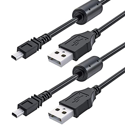 Ancable UC-E6 USB Cable, 3-Feet USB Mini-B | Universal Digital Camera Data Transfer Cord Charger Cable Compatible for Nikon CoolPix, L, D, P, Series Digital Camera