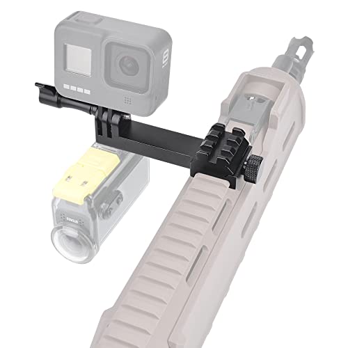 fantaseal High Precision Aluminum Alloy Cell Phone Smartphone Gun Clamp Mount Picatinny Rail Holder Airsoft Hunting FPV Video Recording Kit for iPhone YouTube Tiktok Vlogging