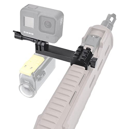 fantaseal High Precision Aluminum Alloy Cell Phone Smartphone Gun Clamp Mount Picatinny Rail Holder Airsoft Hunting FPV Video Recording Kit for iPhone YouTube Tiktok Vlogging