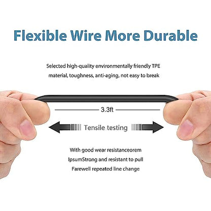150cm Black 12Pin USB Data Transfer and Charging Cable for Olympus Tough TG 630 830 860 870 TG-2, SZ-10 SZ-11 SZ-14 C-170 C-180 C-480 C-500, Stylus 5010 Pen-E Series