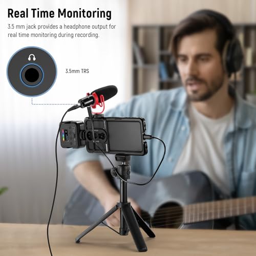 NEEWER KM17 USB C Microphone Noise Cancelling Plug & Play High Sensitivity Cardioid Vlog Interview Mic with Shock Mount Compatible with iPhone 16 Pro Max Android DJI Pocket 3 Insta360 - style: KM17