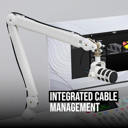 RØDE PSA1+ Professional Studio Arm with Spring Damping and Cable Management (Green) | Parallelogram Spring Design, Supports 94g-1.2kg, 37 Horiz and 34 Vert, Includes Clamp, Desk Insert and 3/8→5/8 Adapter - color: Green
