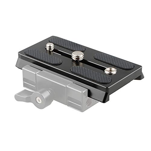 CAMVATE Camera Quick Release Base Plate with 1/4" & 3/8" Threads Compatible with Manfrotto577/ 501/504 Tripod - 2149