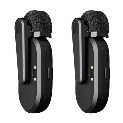 Shure MoveMic Two Kit, Pro Wireless Lavalier Microphones with Camera Receiver for DSLR, iPhone, Android, Mac, PC, 24-Hour Charge (MV-Two-KIT-Z7) - style: Two Channel Kit