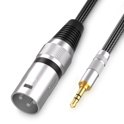 Tisino 3.5mm to XLR Cable Unbalanced Mini Jack 1/8 inch to XLR Male Adapter Microphone Cord - 3.3ft/1m - size: 3.3 feet