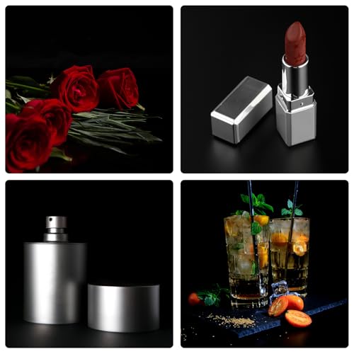 Meking Product Photography Backdrops, Black Double Sided Matte and Reflective Background for Food,Makeup, Jewelry and Other Small Product,2PCS 15.7x11.8in Photo Backdrop Boards with 2PCS Bracket - color: Black