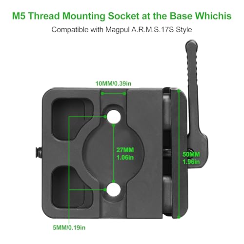 FANAUE ARCA-Swiss Bipod Adapter, ARCA-Swiss Quick Release, Arca Tripod Mount for Fanaue Tripod Heads