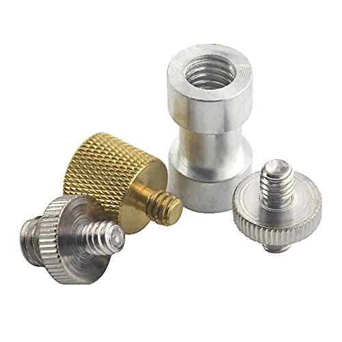 Camera Mount Screw Adapter 22Pack 1/4 Inch and 3/8 Inch Camera Screws Tripod Threaded Screws Adapter Camera Screw Mount Set for Camera Tripod Mono-pod Flash Light - style: Adapter-22P