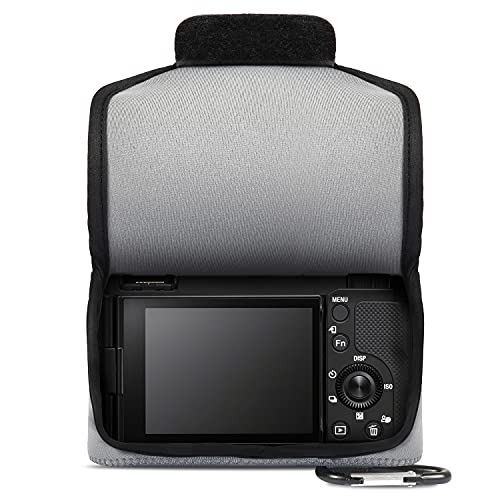 MegaGear MG2009 Ultra Light Neoprene Camera Case compatible with Sony ZV-E10 - Gray(16-50mm) - color: Gray