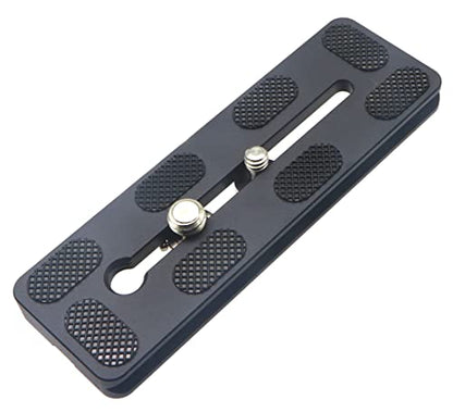 120mm Universal Quick Release QR Plate with 1/4" and 3/8" Mounting Screw for Tripod Mount Ball Head DSLR Camera Arca Swiss Compatible