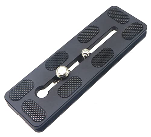 120mm Universal Quick Release QR Plate with 1/4" and 3/8" Mounting Screw for Tripod Mount Ball Head DSLR Camera Arca Swiss Compatible