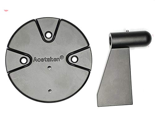 Wall Mount for Suspension Boom Arm, Round Plate and Attaching Holder Piece Compatible with Microphone Stand,Mobile Phone Stand,Webcam Stand