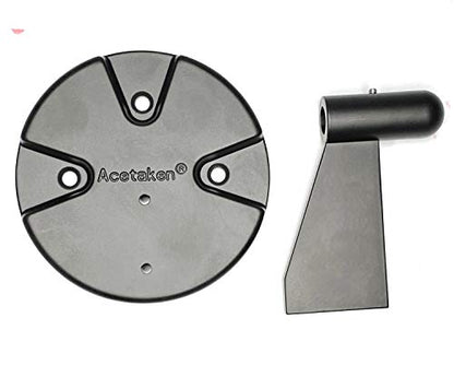 Wall Mount for Suspension Boom Arm, Round Plate and Attaching Holder Piece Compatible with Microphone Stand,Mobile Phone Stand,Webcam Stand