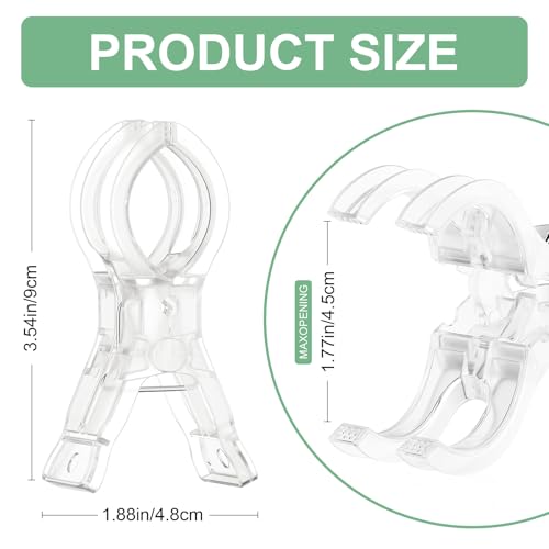 10 PCS Balloon Arch Clips, Plastic Transparent Backdrop Spring Clamps 3.5 Inch Clamps for balloon arch, Heavy Duty Spring Clamps For Party Decoration Crafts And Photography Studios