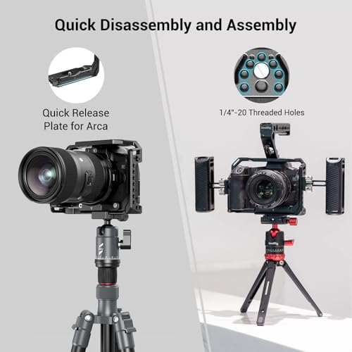 SmallRig Camera Cage for Canon R, Built-in Cold Shoe and Anti-Twist Design Cage CCC2803