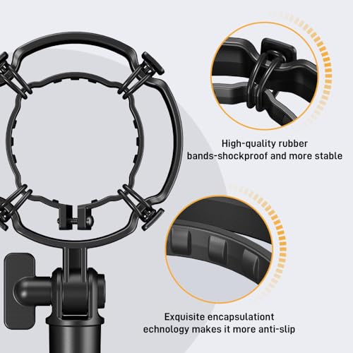 MAONO PD200X/PD200XS Shock Mount - Professional Custom Microphone Mounts Reduces Vibration Noise, Removable Shock Mount for Microphones with a Diameter of About 56mm/2.2 Inches