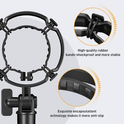 MAONO PD200X/PD200XS Shock Mount - Professional Custom Microphone Mounts Reduces Vibration Noise, Removable Shock Mount for Microphones with a Diameter of About 56mm/2.2 Inches