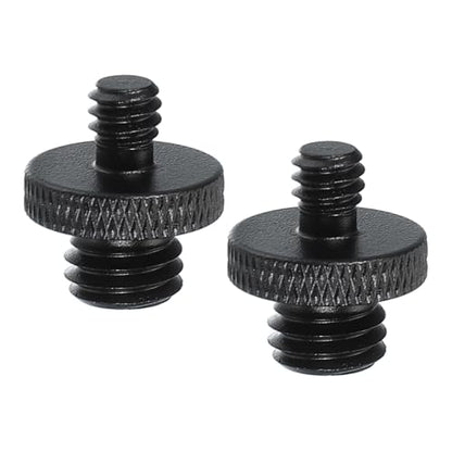 PATIKIL Tripod Screw Adapter 1/4" Male to M10 Male, 2 Pcs Tripod Nut Connectors Camera Mount Screw Camera Double Head Converter for Microphone Holder Magic Arms Accessories, 18 mm - size: 1/4" Male to M10 Male,18 mm