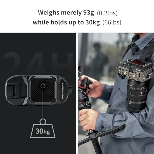 PGYTECH Beetle Camera Clip with Plate Quick Release System for Sony, Nikon, Fuji, DSLR Action Camera Backpack Cameras Strap Mount (for Camera) - style: Camera Clip V1