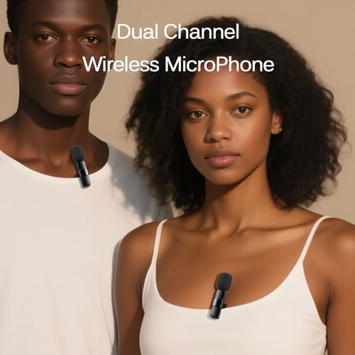 Professional Wireless Lavalier Lapel Microphone for iPhone, iPad, Mini Video Recording Mic for Interview Video Podcast Vlog YouTube & Livestream, Noise Reduction, Plug & Play (3-IN-1 All Devices) - style: 3-IN-1 All Devices