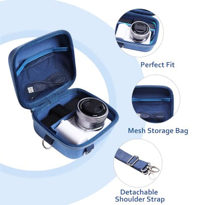 XANAD Hard Case for Sony a6400/a6700/a6100/a6000/a5000/a5100/ZV-E10/ZVE10 II or Fujifilm X100VI / X100V Digital Camera (Blue) - color: Blue
