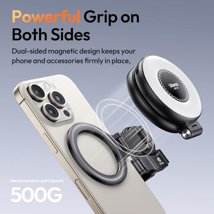ULANZI PM01 Magnetic Mount Stand Compatible with DJI OSMO Pocket 3/4/4P | Aluminium Expansion Camera Holder with Cold Shoe and 1/4'' Mount,181/270/360° Adjustment Magnetic Adapter Xtra Accessories