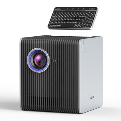 CZUR StarryHub Video Conferencing System, 2200 ANSI Lumens Short Throw Projector + HD 1080P Conference Room Camera with Auto Framing + 6 AI-Driven Microphones + Conference Speakers