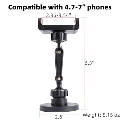 Gym Magnetic Phone Holder Mount Attach to Metal Surface, 360° Rotatable Heavy Duty Magnet Phone Mount for Gym Workout Record, Compatible with iPhone, Samsung, All Cell Phone