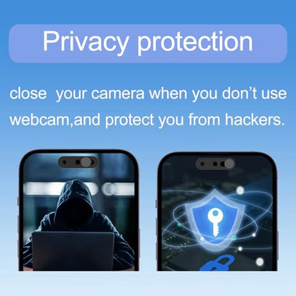 Front Camera Cover,Camera Cover Compatible with iPhone17/17Air/17Pro/17ProMax/16Pro Max/16Pro /16Plus/16/15Pro Max/15Pro/15Plus/15/14Pro/14Pro Max,Camera Protector Protect Privacy and Security (Black) - color: Black