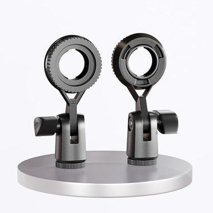 Metal Microphone Clip Microphone Shock Mount Bracket Holder Simple Stand Accessories Use Flexible Angled Desktop Condenser Mic Stand - color: without conversion A