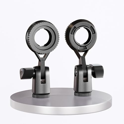 Metal Microphone Clip Microphone Shock Mount Bracket Holder Simple Stand Accessories Use Flexible Angled Desktop Condenser Mic Stand - color: With conversion B