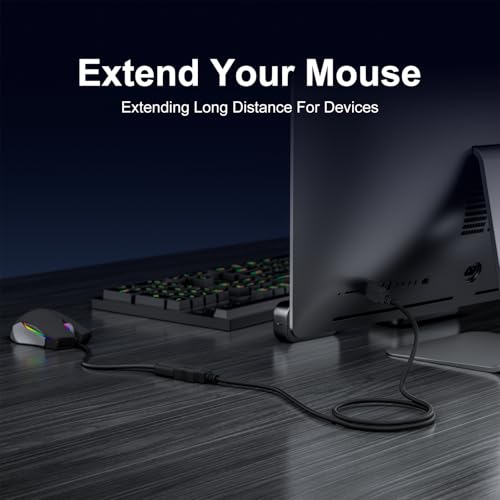 USB 3.0 Extension Cable 6.6FT, 5Gbps Data Transfer, Male to Female,Enjoy Ultra-Fast Transfer and Convenient Connectivity Compatible with Printers, Cameras,and More Black,6.6 feet - size: 6.6FT