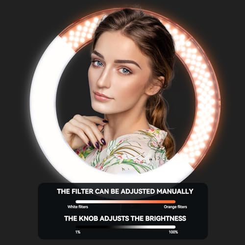 Ring Light Kit 18" 55W 5500k dimmable LED Light, 70inch Foldable Stand, Phone Clip, Short Video, Studio Video Photography Lighting, Spot Lights，Selfie and Live Streaming,You Tube,TikTok