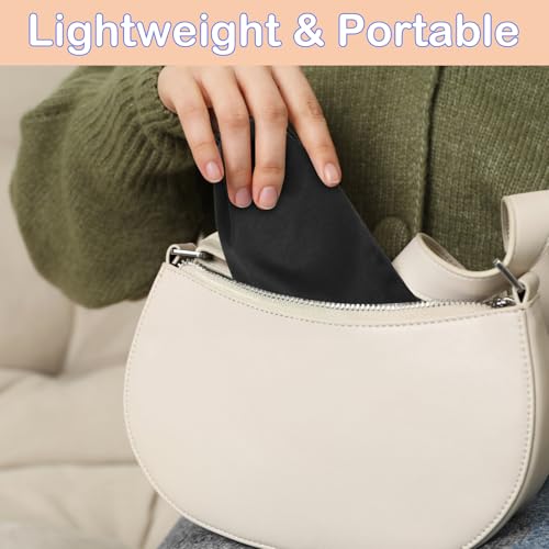 Hoiny 6 Pcs Microfiber Glasses Sunglasses Pouch with 2 Cleaning Cloths, Soft Drawstring Storage Bag for Phone, Eyeglass Case - color: Black