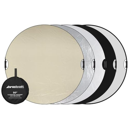 Westcott Illumintor QuickGrip 5-in-1 Reflectors (50" (127 cm)) - size: 50" (127 cm)