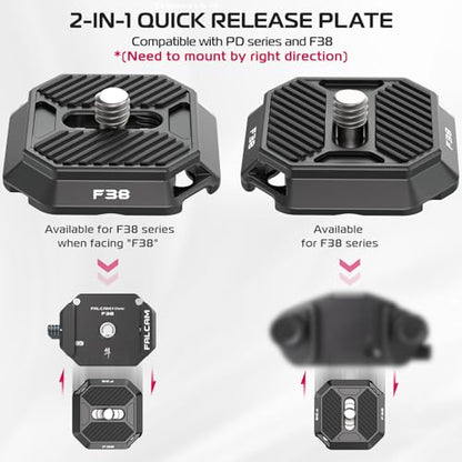FALCAM F38 Camera Quick Release Plate Compatible with Camera Clip V3 and F38 Backpack Clip (Plate Only) - 2465 - size: F38 & QR Plate only