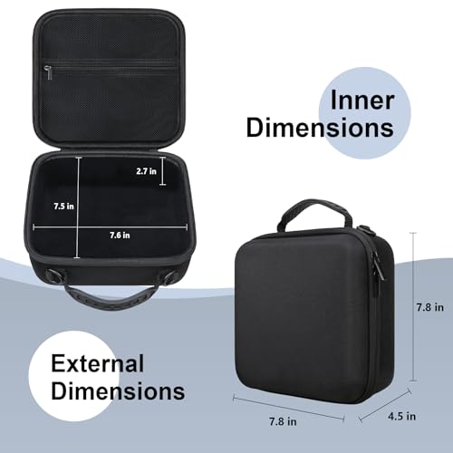 RAIALL Camera Case for Canon EOS Rebel T7/R50/R50V/R100/R5/R6 Mark II/R7/ R8/R10/RP/T6/Sony ZV-E1/Nikon D7500 DSLR Camera, Hard Carrying Case Protective Travel Bag Fits Lens, Tripod, Batteries, Black - color: Black