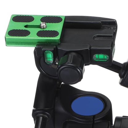 Frienda 2 Pieces Metal Quick Release Plate with 1/4''-20 Camera Screw Tripod Mount Plate Fits Standard for DSLR Camera Tripod Ball Head (Green,Pu50) - color: Green, style: PU50
