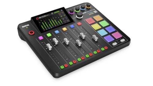 RØDE RØDECaster Pro II All-in-One Production Solution for Podcasting, Streaming, Music Production and Content Creation,Black | Integrated Studio for Podcasting and Streaming, 4 Neutrik Combo Inputs, Revolution Preamps, Aphex Processing, Dual USB-C - color