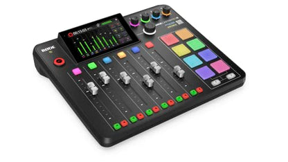 RØDE RØDECaster Pro II All-in-One Production Solution for Podcasting, Streaming, Music Production and Content Creation,Black | Integrated Studio for Podcasting and Streaming, 4 Neutrik Combo Inputs, Revolution Preamps, Aphex Processing, Dual USB-C - color