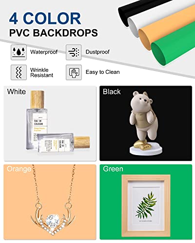 PULUZ Upgraded 16"x16" Photo Studio Light Box & Soft Box 480 LED Beads CRI 95+ 4 Color PVC Backdrops Professional Shooting Tent for Jewelry & Product Photography - size: Upgrade 16 Inch