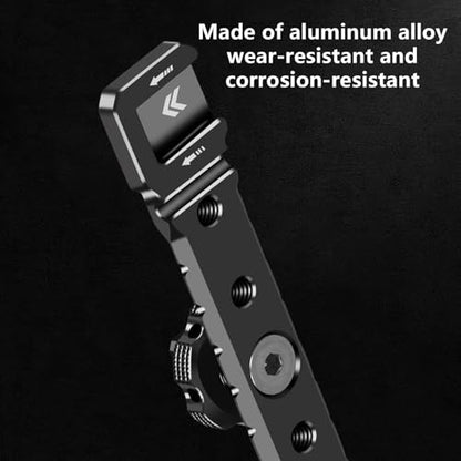 Aluminum Cold Shoe Mount Bracket Double Hot Shoe Extension Rod Plate Adapter for Camera Cage Mic LED Video Light Stand