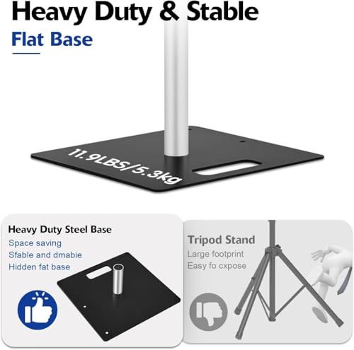 Hecis Heavy Duty Backdrop Stand, 10x20Ft Double Crossbar Pipe and Drape Stand Kit, Adjustable Banner Stand, Back Drop Stand for Party Event, Trade Shows & Wedding Decor