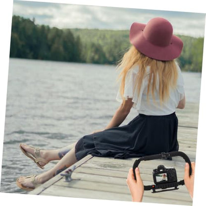 Zerodeko Foldable Dual-Handle Smartphone Video Rig Stabilizer for Handheld Camera Support Bracket, Compatible with Various Smartphones, Professional Video Recording Grip for Vloggers