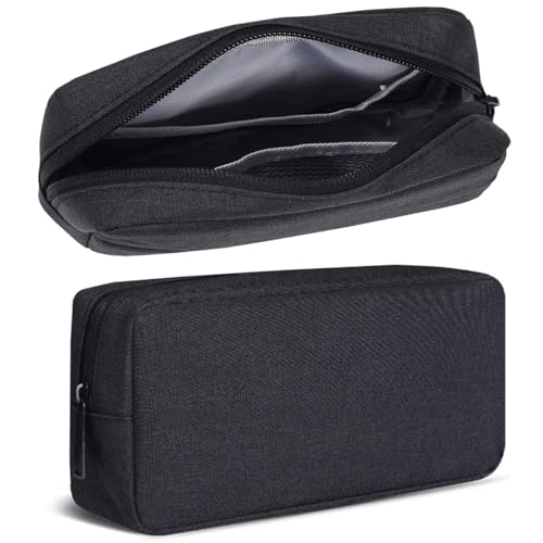CAAORDKSO Travel Cable Organizer Pouch Electronic Accessories Carry Case Water Resistant Accessories Organizer Pouch Bag for Cable, Cord, Charger, Phone, Power Bank, Earphone (Big-Black) - color: Big-Black, size: Big