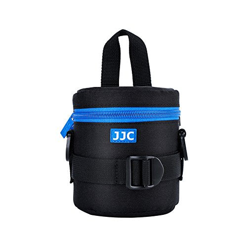 JJC Deluxe Lens Case Pouch Bag for Canon EF-S 18-55mm/EF 50mm f1.8/RF-S 18-150mm, Nikon AF-S 18-55mm/AF-P 18-55mm/AF-S 50mm f1.8, Fujifilm XC 16-50mm/XF 18-55mm & More Lens Below 2.95" x 3.93"(D x L) - size: S Size