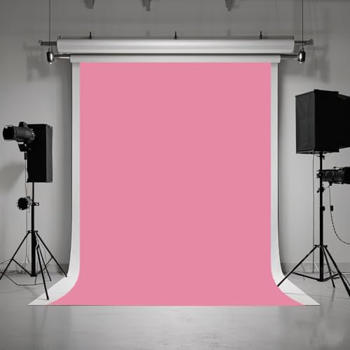 5X7ft Pink Backdrop for Photography Photo Booth Background for Photoshoot Background - color: Pink, size: 5x7ft