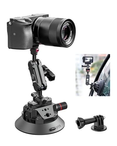 ULANZI SC-02 Suction Mount 4.5'', Magic Arm Bracket for DSLR Cameras Video | Shooting Filming Compatible with DJI OSMO Pocket 3/Pocket 4/Pocket 4 Pro/Luna/Insta 360 x 5/OSMO 360/Sony/Xtra Muse Cameras - size: 4.5" SC-02 Suction Mount