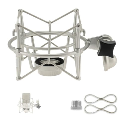 Microphone Shock Mount – Compatible with Neumann TLM 103, TLM 102, M147, M149 & More, Anti-Vibration Isolation for Studio & Broadcast