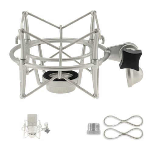 Microphone Shock Mount – Compatible with Neumann TLM 103, TLM 102, M147, M149 & More, Anti-Vibration Isolation for Studio & Broadcast